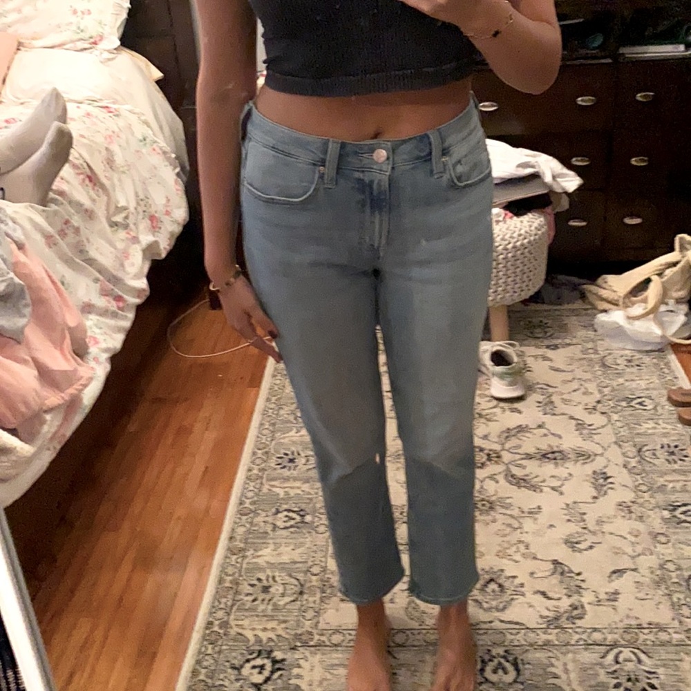 Lee Regular fit straight leg mid rise size 8, medium wash